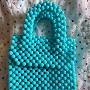 Forever 21 Turquoise Beaded Handbag